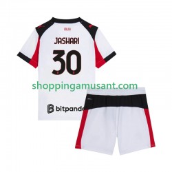 Maillot de Foot AC Milan Ardon Jashari 30 Enfant Extérieur 2025-2026 Manche Courte
