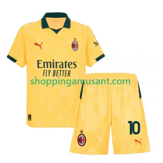 Maillot de Foot AC Milan Rafael Leao 10 Enfant Neutre 2025-2026 Manche Courte