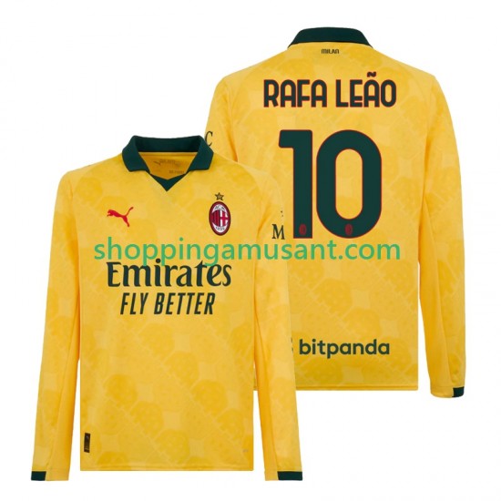 Maillot de Foot AC Milan Rafael Leao 10 Homme Neutre 2025-2026 Manche Longue