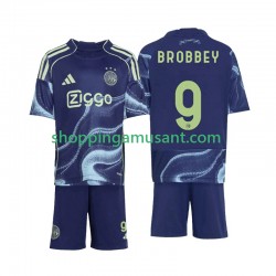 Maillot de Foot Ajax Amsterdam Brian Brobbey 9 Enfant Extérieur 2025-2026 Manche Courte