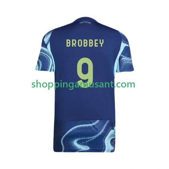 Maillot de Foot Ajax Amsterdam Brian Brobbey 9 Homme Extérieur 2025-2026 Manche Courte