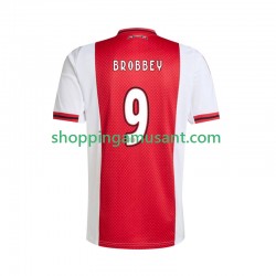 Maillot de Foot Ajax Amsterdam Brian Brobbey 9 Homme Domicile 2025-2026 Manche Courte