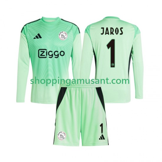 Maillot de Foot Ajax Amsterdam Vitezslav Jaros 1 Gardien Enfant Domicile 2025-2026 Manche Longue