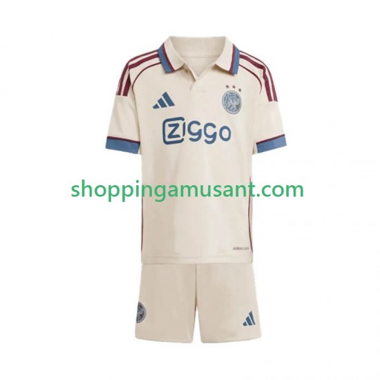 Maillot de Foot Ajax Amsterdam Enfant Neutre 2025-2026 Manche Courte