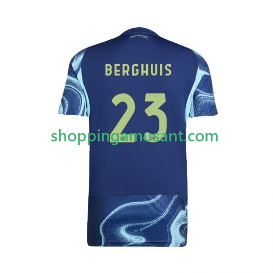 Maillot de Foot Ajax Amsterdam Steven Berghuis 23 Homme Extérieur 2025-2026 Manche Courte