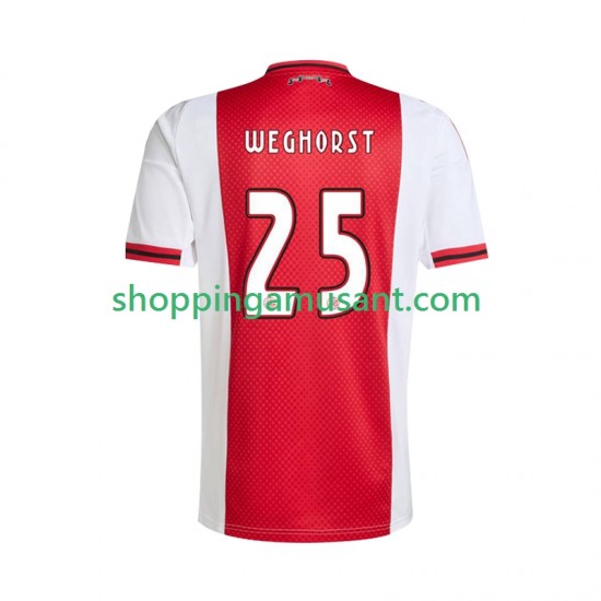 Maillot de Foot Ajax Amsterdam Wout Weghorst 25 Homme Domicile 2025-2026 Manche Courte