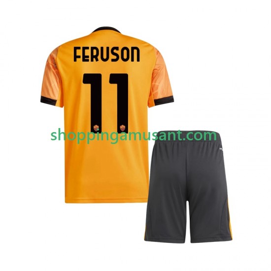 Maillot de Foot AS Rome Evan Ferguson 11 Enfant Extérieur 2025-2026 Manche Courte