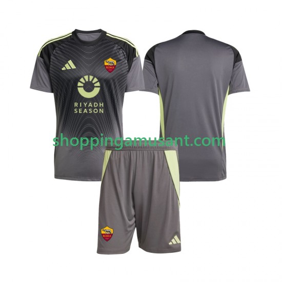 Maillot de Foot AS Rome Gardien Enfant Domicile 2025-2026 Manche Courte
