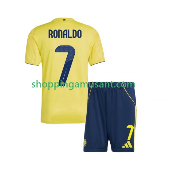 Maillot de Foot Al Nassr Cristiano Ronaldo 7 Enfant Domicile 2025-2026 Manche Courte
