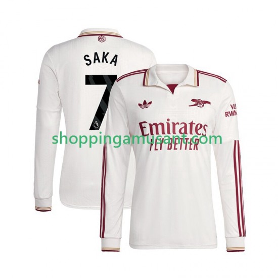 Maillot de Foot Arsenal Bukayo Saka 7 Homme Neutre 2025-2026 Manche Longue