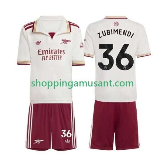 Maillot de Foot Arsenal Martin Zubimendi 36 Enfant Neutre 2025-2026 Manche Courte