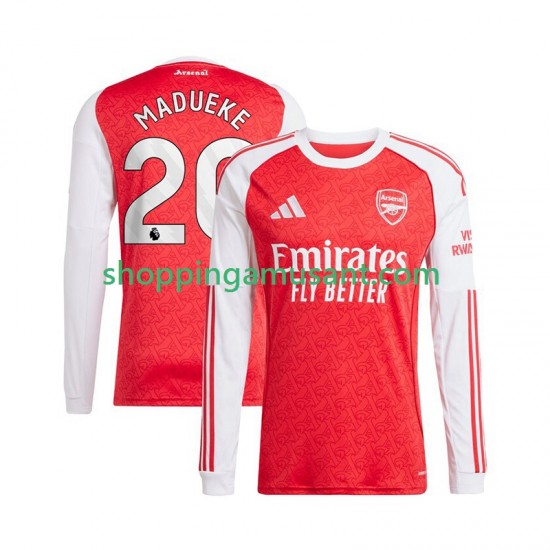 Maillot de Foot Arsenal Noni Madueke 20 Homme Domicile 2025-2026 Manche Longue