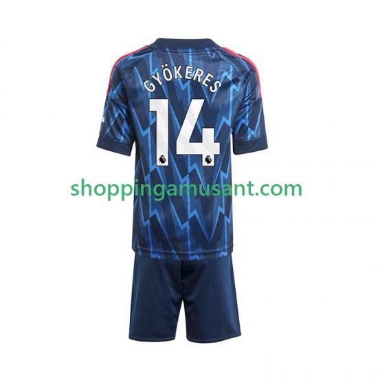 Maillot de Foot Arsenal Viktor Gyokeres 14 Enfant Extérieur 2025-2026 Manche Courte