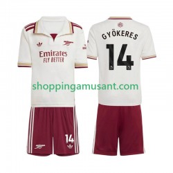 Maillot de Foot Arsenal Viktor Gyokeres 14 Enfant Neutre 2025-2026 Manche Courte