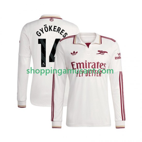 Maillot de Foot Arsenal Viktor Gyokeres 14 Homme Neutre 2025-2026 Manche Longue