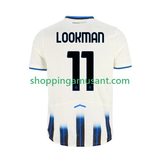 Maillot de Foot Atalanta Ademola Lookman 11 Homme Extérieur 2025-2026 Manche Courte