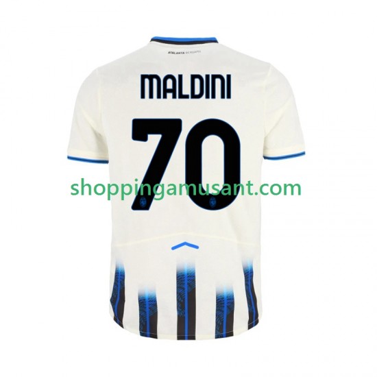 Maillot de Foot Atalanta Daniel Maldini 70 Homme Extérieur 2025-2026 Manche Courte