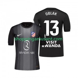 Maillot de Foot Atlético Madrid Jan Oblak 13 Gardien Homme Extérieur 2025-2026 Manche Courte