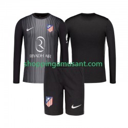 Maillot de Foot Atlético Madrid Gardien Enfant Extérieur 2025-2026 Manche Longue