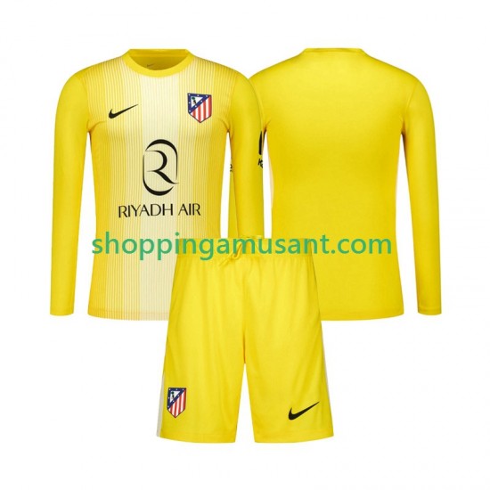 Maillot de Foot Atlético Madrid Gardien Enfant Domicile 2025-2026 Manche Longue