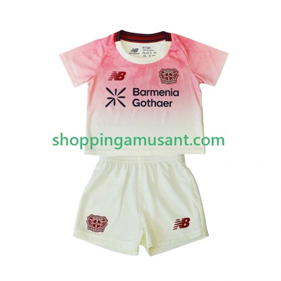 Maillot de Foot Bayer 04 Leverkusen Enfant Extérieur 2025-2026 Manche Courte