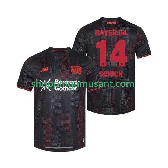 Maillot de Foot Bayer 04 Leverkusen Patrik Schick 14 Homme Domicile 2025-2026 Manche Courte