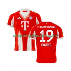 Maillot de Foot Bayern Munich Alphonso Davies 19 Homme Domicile 2025-2026 Manche Courte