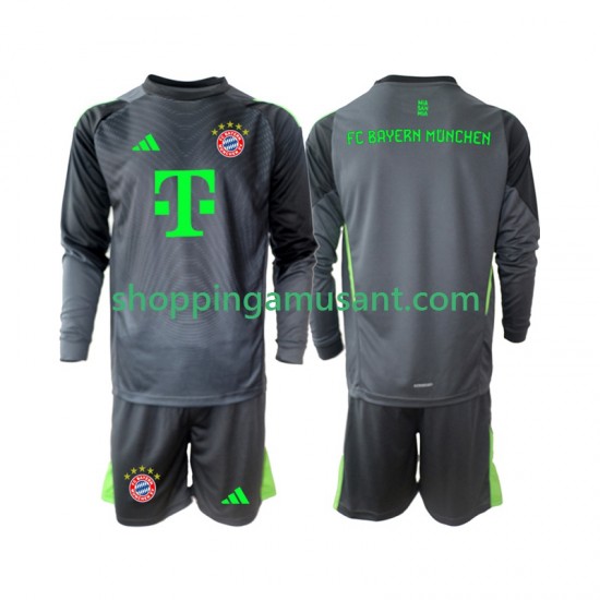 Maillot de Foot Bayern Munich Gardien Enfant Extérieur 2025-2026 Manche Longue