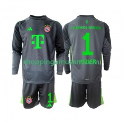 Maillot de Foot Bayern Munich Neuer 1 Gardien Enfant Extérieur 2025-2026 Manche Longue
