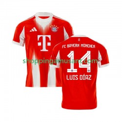 Maillot de Foot Bayern Munich Luis Diaz 14 Homme Domicile 2025-2026 Manche Courte