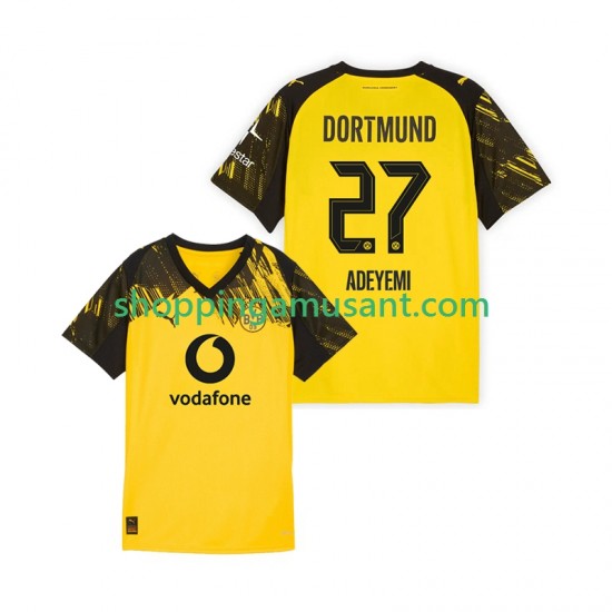 Maillot de Foot Borussia Dortmund Karim Adeyemi 27 Homme Domicile 2025-2026 Manche Courte