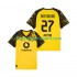 Maillot de Foot Borussia Dortmund Karim Adeyemi 27 Homme Domicile 2025-2026 Manche Courte