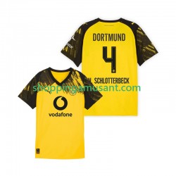 Maillot de Foot Borussia Dortmund Nico Schlotterbeck 4 Homme Domicile 2025-2026 Manche Courte