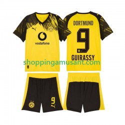 Maillot de Foot Borussia Dortmund Serhou Guirassy 9 Enfant Domicile 2025-2026 Manche Courte