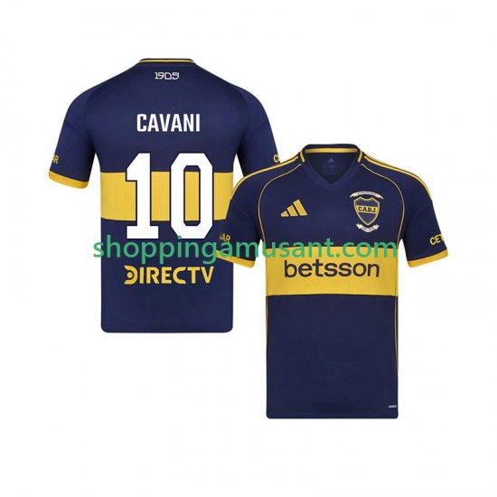 Maillot de Foot CA Boca Juniors Edinson Cavani 10 Homme Domicile 2025-2026 Manche Courte