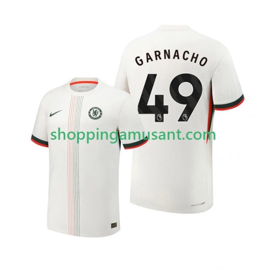 Maillot de Foot Chelsea Alejandro Garnacho 49 Homme Extérieur 2025-2026 Manche Courte