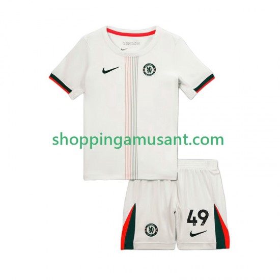 Maillot de Foot Chelsea Alejandro Garnacho 49 Enfant Extérieur 2025-2026 Manche Courte