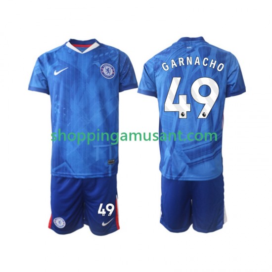 Maillot de Foot Chelsea Alejandro Garnacho 49 Enfant Domicile 2025-2026 Manche Courte