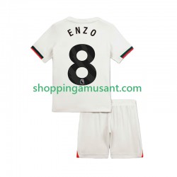 Maillot de Foot Chelsea Enzo Fernandez 8 Enfant Extérieur 2025-2026 Manche Courte