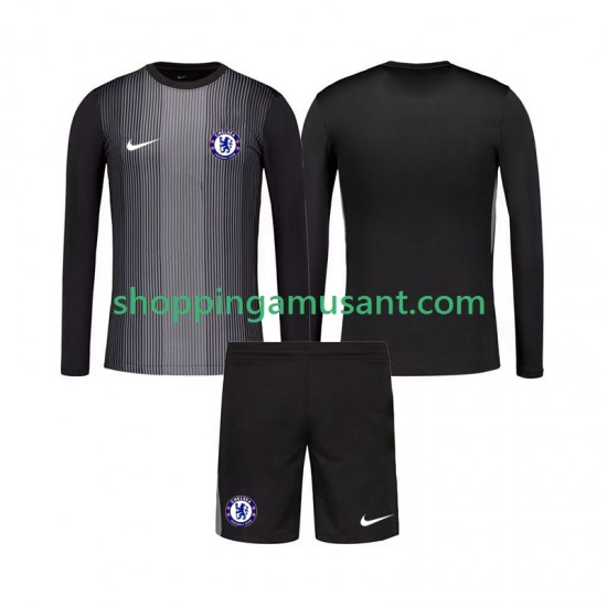 Maillot de Foot Chelsea Gardien Enfant Domicile 2025-2026 Manche Longue