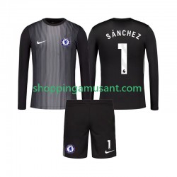 Maillot de Foot Chelsea Robert Sanchez 1 Gardien Enfant Domicile 2025-2026 Manche Longue