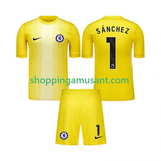 Maillot de Foot Chelsea Robert Sanchez 1 Gardien Enfant Neutre 2025-2026 Manche Courte