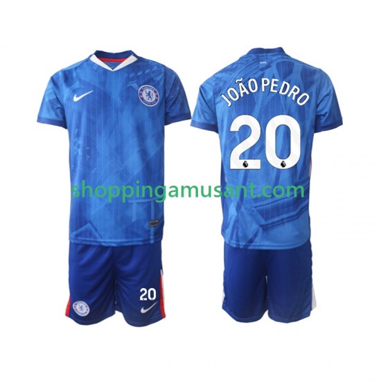 Maillot de Foot Chelsea joao pedro 20 Enfant Domicile 2025-2026 Manche Courte