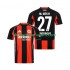 Maillot de Foot Eintracht Frankfurt Mario Gotze 27 Homme Domicile 2025-2026 Manche Courte