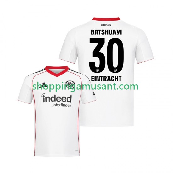 Maillot de Foot Eintracht Frankfurt Michy Batshuayi 30 Homme Extérieur 2025-2026 Manche Courte