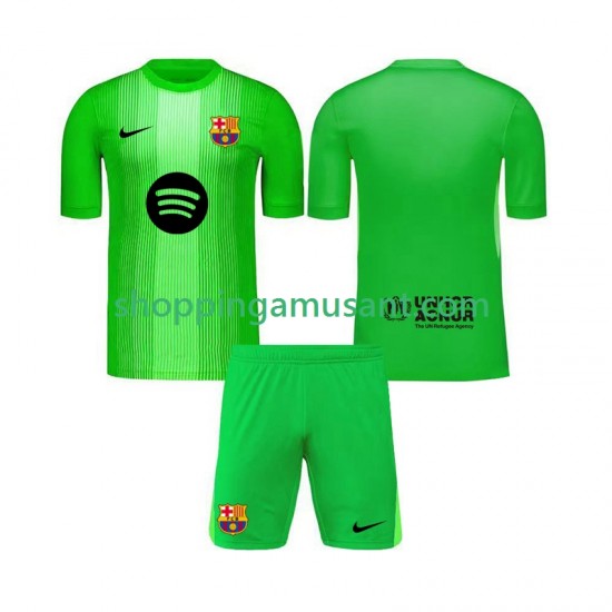 Maillot de Foot FC Barcelone Gardien Enfant Domicile 2025-2026 Manche Courte