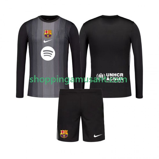 Maillot de Foot FC Barcelone Gardien Enfant Neutre 2025-2026 Manche Longue