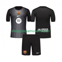Maillot de Foot FC Barcelone Gardien Enfant Neutre 2025-2026 Manche Courte