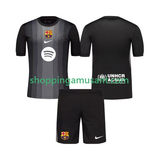 Maillot de Foot FC Barcelone Gardien Enfant Neutre 2025-2026 Manche Courte
