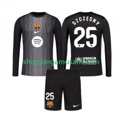 Maillot de Foot FC Barcelone Szczesny 25 Gardien Enfant Neutre 2025-2026 Manche Longue